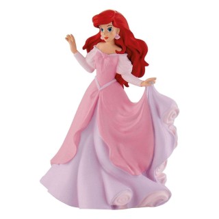 Figurina Disney - Ariel in rochie roz